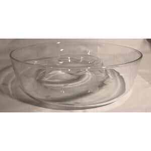 Princess House Heritage Crystal Glass Chip and Dip Large Bowl Dish 11 1/4”no Box